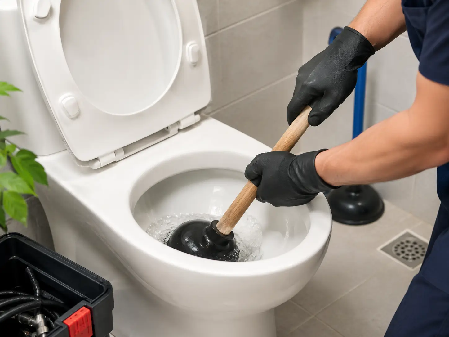 Cara membuka WC mampet
