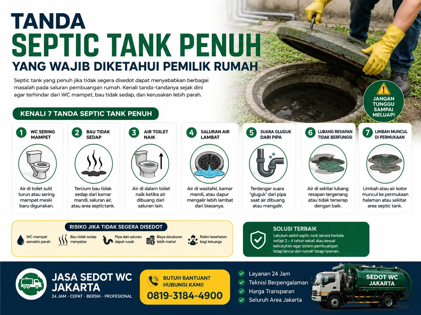 Tanda septic tank penuh