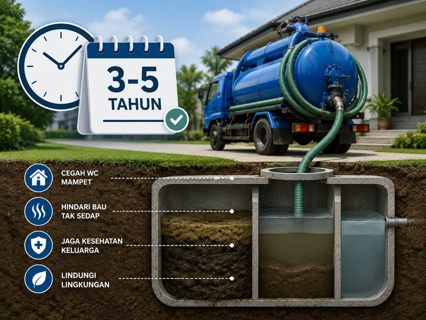 Berapa lama septic tank harus disedot