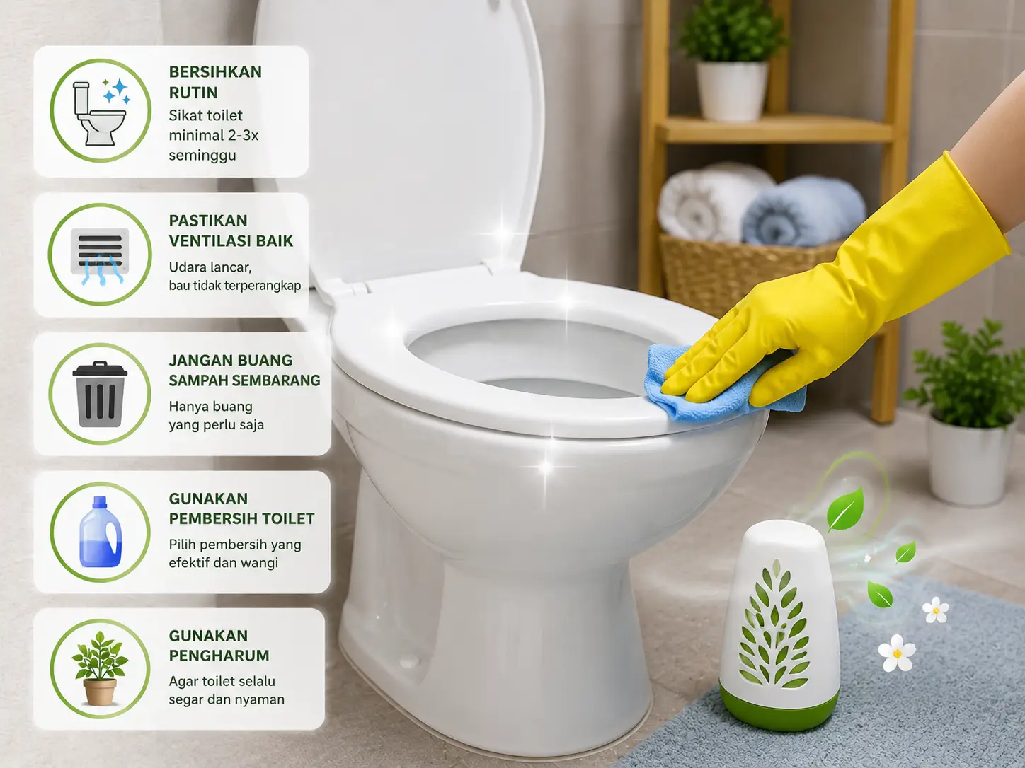Cara menjaga toilet tetap bersih